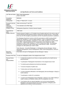 Job Specification and Terms and Conditions Job Title and Grade