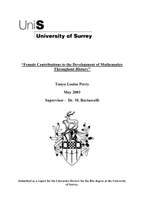 front cover - University of Surrey