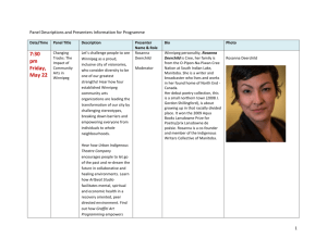 Panel Descriptions and Presenters Information for Programme Date