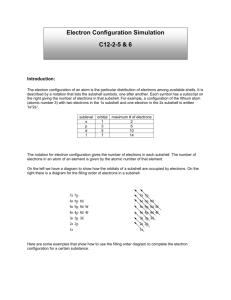 Electron Configuration - Explore Learning C12-2