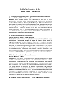 Public Administration Review Volume 72, Issue 1, Jan. /Feb. 2012 1