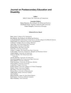Journal on Postsecondary Education and Disability