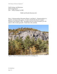 Field Geology and Structures