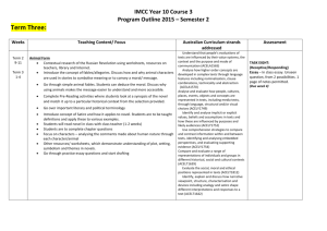 Year 10 Semester 2 Program 2015