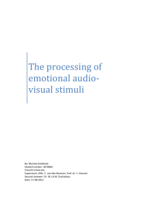 Processing audio-visual stimuli: imaging studies