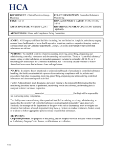 Controlled Substance Monitoring