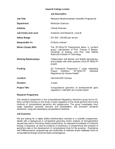 Imperial College London Job Description Job Title: Research