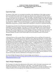 Task 1-Project Management - Minnesota Department of Transportation