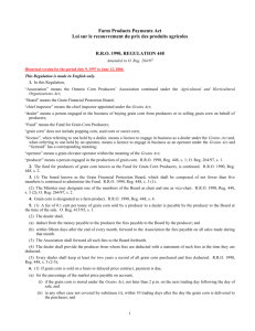 Farm Products Payments Act