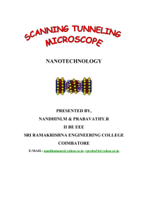 nanotechnology-scanning tunneling microscope