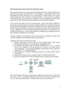 THz absolute power measurements by heterodyne mixer