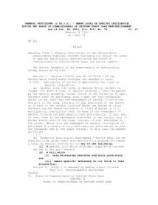 Act of Oct. 30, 2001, PL 815, No. 79 Cl. 01