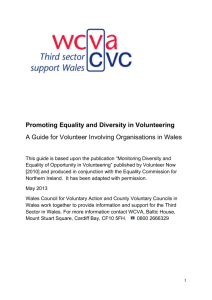 Promoting Equality and Diversity in Volunteering
