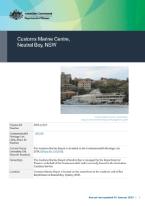 Customs Marine Centre, Neutral Bay, NSW