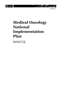 Implementing the new medical oncology model