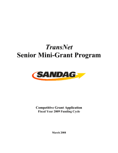 Senior Mini-Grant Application