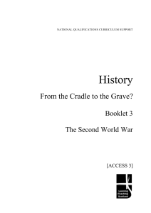 Topic 1: The Second World War