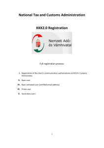 Guidelines for the NAV_VP_R11 registration form and KKK2.0