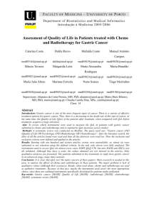 Assessment of Quality of Life in Patients treated with