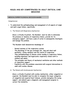 Roles and Key Competencies in Adult Critical Care Medicine(Word)
