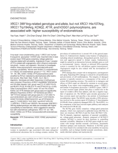 XRCC1 399*Arg-related genotype and allele, but not XRCC1