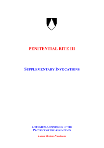 Supplementary Texts - Dominican Province of the Assumption