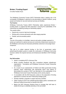 We are seeking a facilitator to undertake the Whittlesea Community