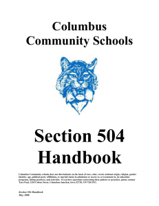 Section 504 Handbook
