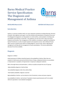 Asthma Service Specification 2015