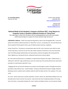 FOR IMMEDIATE RELEASE - Carpenter Performing Arts Center