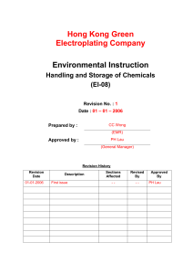 Procedure - Environmental Protection Department