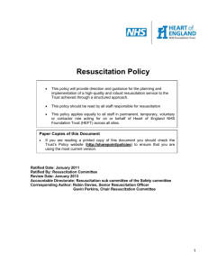 Resuscitation Policy V2.0 - Heart of England NHS Foundation Trust