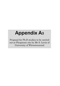 Appendix A3 - Natural resources & the environment