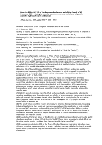 Directive 2004/107/EC of the European Parliament and of the