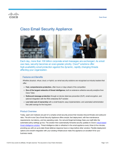 Cisco Email Security Appliance Data Sheet