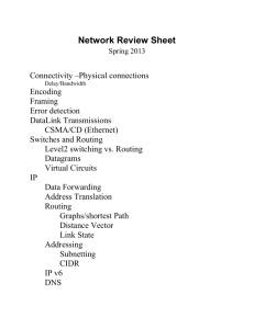 Final Review Sheet