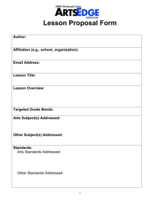 Lesson Proposal Form
