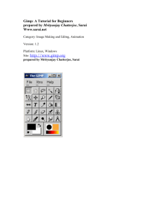 Gimp: A Tutorial for Beginners