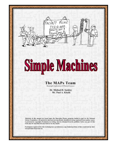 A. Principles of Simple Machines