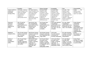 grading rubric