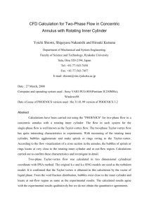 CFD Calculation for Two-Phase Flow in Concentric Annulus with