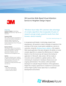 Windows Azure Customer Solution Case Study 3M Launches Web