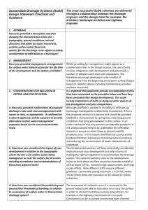 SuDS Design Statement Checklist and Guidance