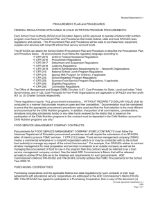 Revised Attachment A-1 Procurement