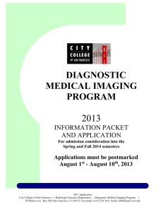 diagnostic medical imaging - City College of San Francisco