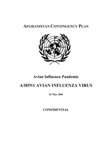Afghanistan_UNCT_Plan - Avian Influenza and the Pandemic