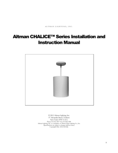 Manual - Altman Lighting