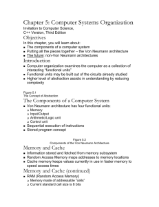 Chapter 5: Computer Systems Organization