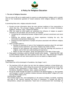 A Policy for Religious Education