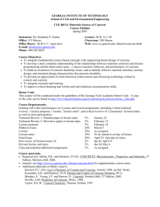 Course Syllabus - Georgia Institute of Technology